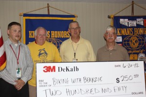 3M Donation to Beanzie: John Pruitt 3M, Bill Finucane, Mike 3M, Toney Xidis